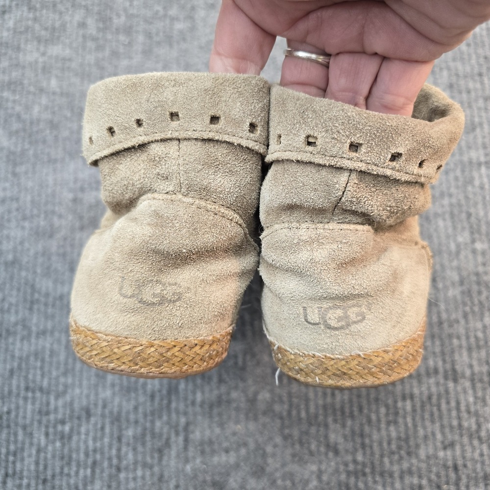 UGG Womens Size 8.5 M Brown‎ Suede Zip Ankle Fashion Boots Bootie - Picture 3 of 9